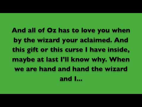 The Wizard and I Lyrics - Wicked