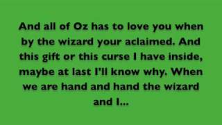 The Wizard and I Lyrics - Wicked