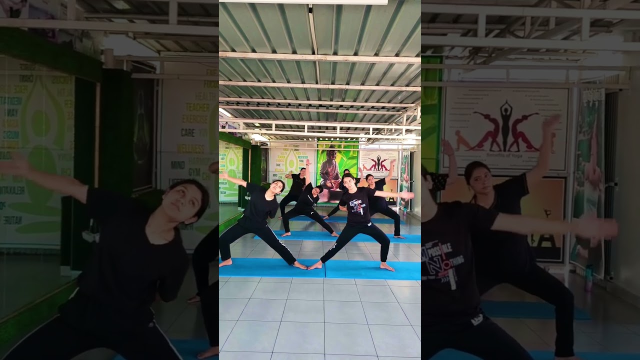 Group yoga | group yoga poses | group yoga performance (practice) | group yoga asanas #shorts #fit
