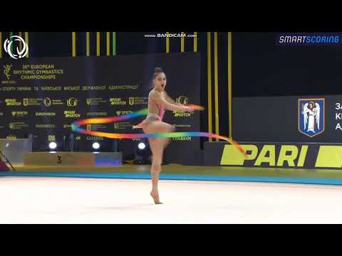 Elsa SOMVILLE (FRA) Ribbon AA - European Championships Kyiv 2020