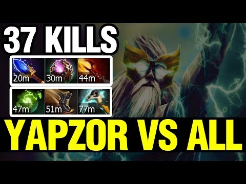 YAPZOR Plays ZEUS VS ALL - 37 KILLS - Dota 2