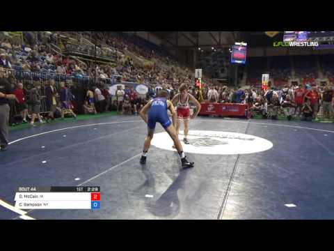 Junior FS 126 Round of 128 - Duncan McCain (IA) vs. Craig Sampson (NY)