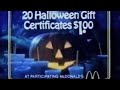 McDonald S Halloween Gift Certificate Commercial 1982