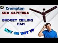 Crompton Sea Sapphira Ceiling Fan || Buy or Not in 2024  [ Hindi ]
