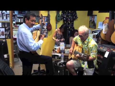 Rumba flamenco guitar jam: Felipe Conde, Juan M Garcia Fernandez guitars