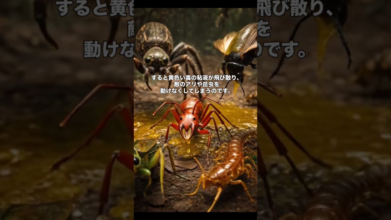 仲間を守るために自爆するアリが切なすぎる。　#shorts #動物 #アリ