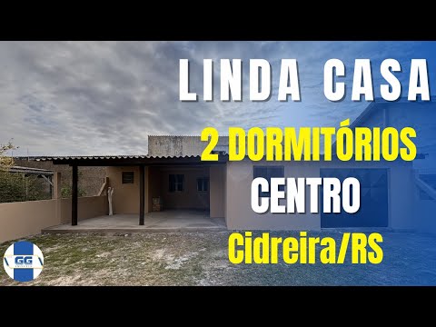 CASA À VENDA NO CENTRO DE CIDREIRA/RS