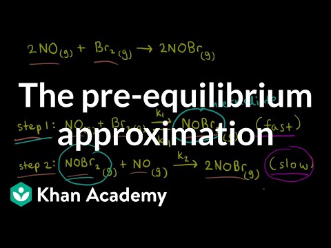 The pre-equilibrium approximation | Kinetics | AP Chemistry | Khan Academy