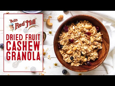 Cashew Granola with Dried Fruit