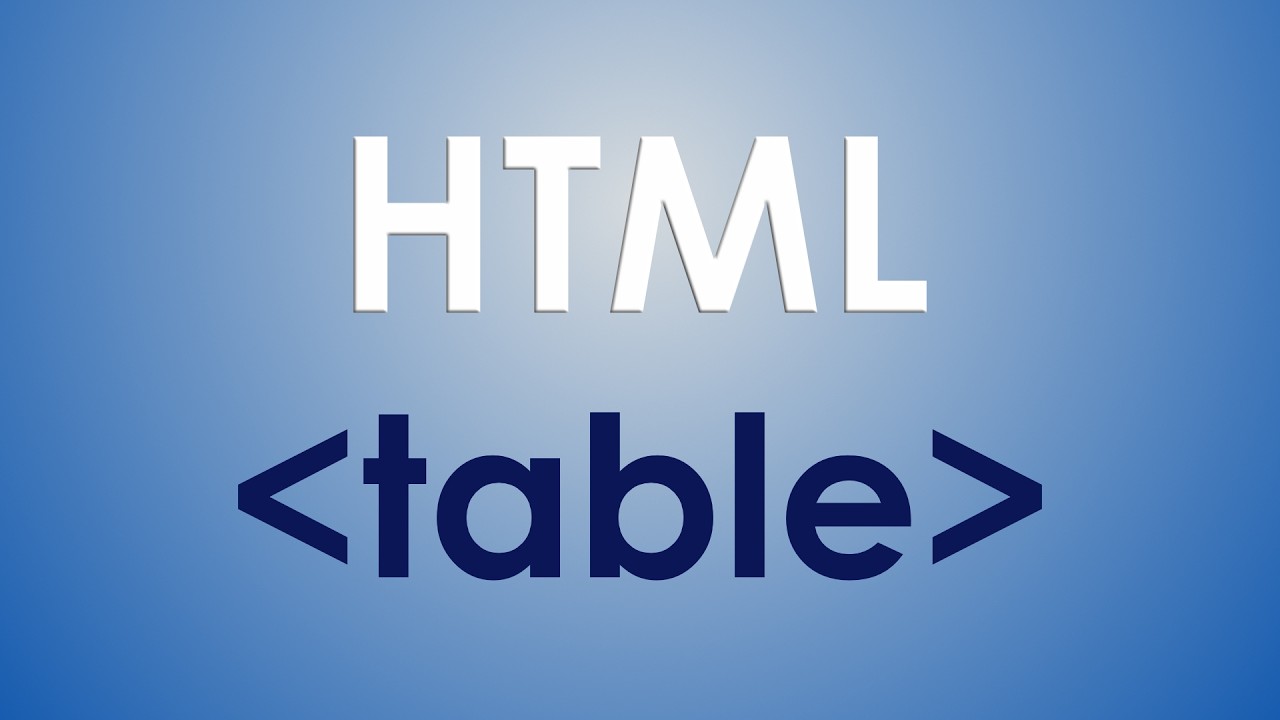 Las TABLAS en HTML