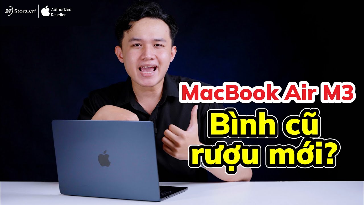 Video MacBook Air M3 15 inch 2024 Sạc 70W | Chính hãng Apple Việt Nam