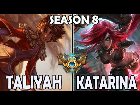 SKT T1 Faker Taliyah vs Katarina - Ranked Challenger Korea