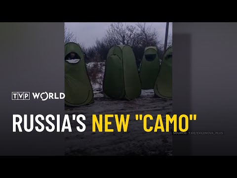 Russian forces train with absurd tent camouflage in harsh weather | Military Mind