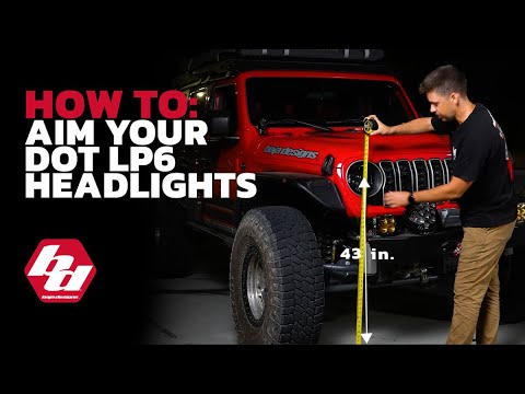 How To Aim Your Headlights | Baja Designs DOT LP6 Jeep Wrangler JL