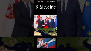 Who country support Serbia ?