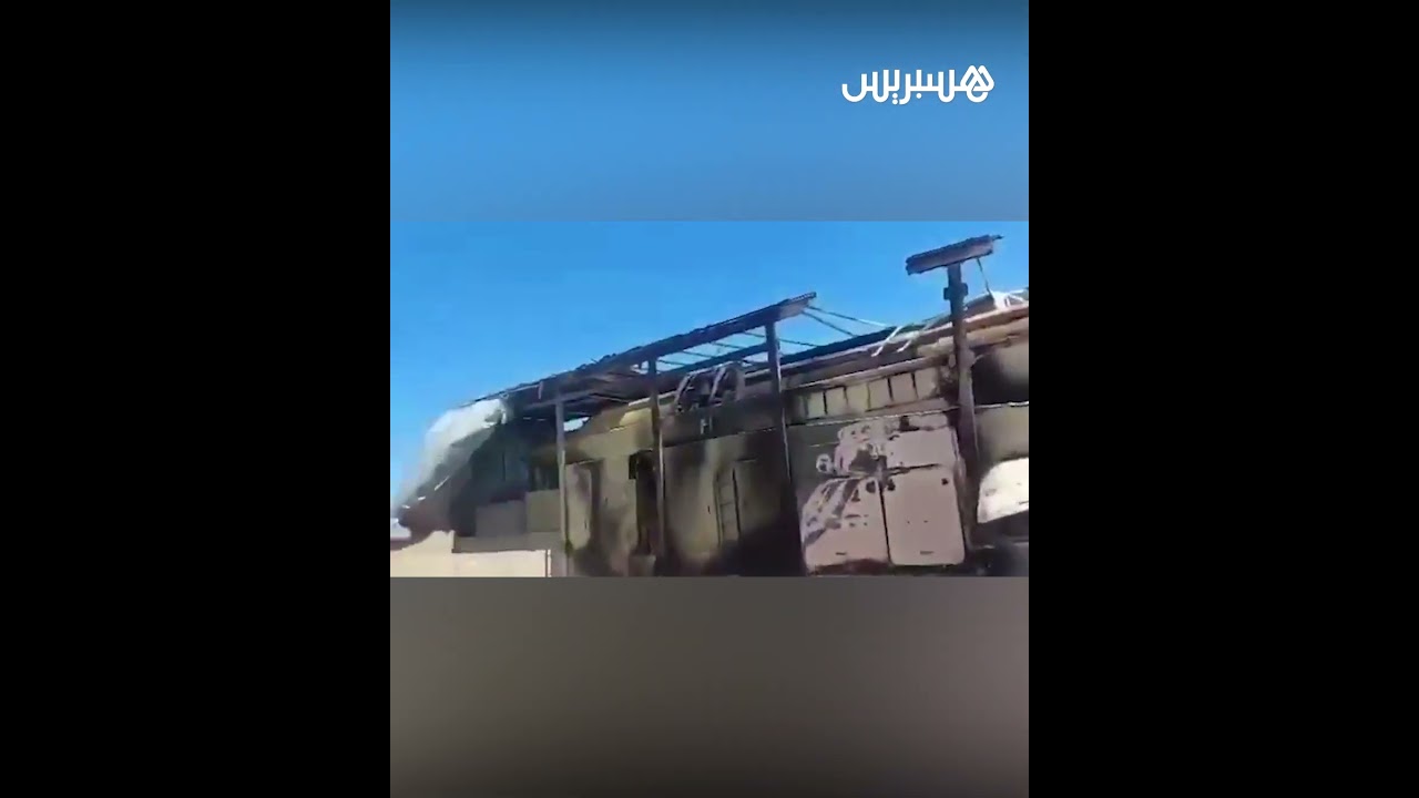 مشاهد متداولة تظهر تدمير منصة لإطلاق الصواريخ بعيدة المدى غرب إيران thumbnail