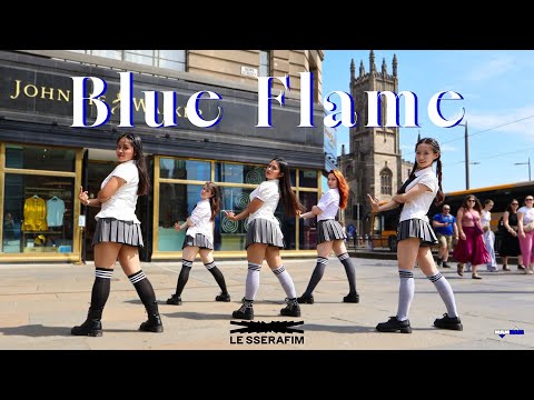 [KPOP IN PUBLIC Edinburgh] LE SSERAFIM (르세라핌) - 'BLUE FLAME' | Dance cover by K-OW