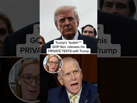 Trump's 'bullsh**': GOP Sen. releases his PRIVATE TEXTS with Trump