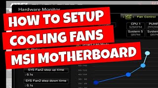 How To Setup & Control AIO Water Cooling & PC Fans In BIOS Or Windows MSI Version