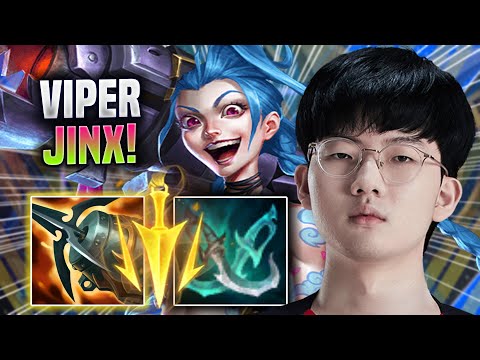 VIPER DESTROYING WITH JINX! - EDG Viper Plays Jinx ADC vs Aphelios! | Season 2022