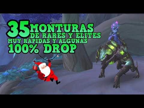 🎅 35 MONTURAS DE RARES Y ÉLITES 🎁 FARMEO MUY FÁCIL (Algunas 100%)