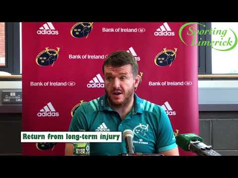 Mike Sherry enjoying an injury free run in red of Munster