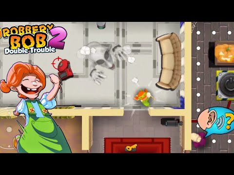 Robbery Bob 2 Hauntington : Use Cassie Costume - Use Noisemaker #79