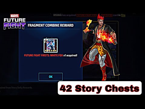 Opening 42 Story Chests This is my lucky day #marvel_future_fight