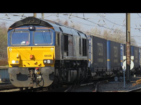 DRS 66428 ‘Carlisle Eden Mind’ Passes Darlington | 4E65 Mossend Up Yard to South Bank Tees Dock