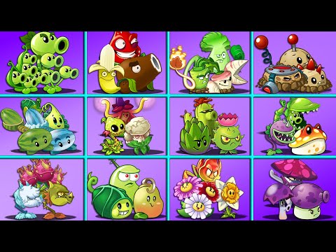 Random 12 Team Plants Normal Attack PvZ 2 Battlez - Who Will Win?