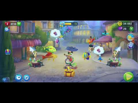 7007 7008 7009 7010 7011 7012 Unlocking New Level #fishdom #playrix #Pretty Aqua  ♒ Fishdom 🐠