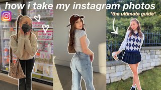 how to take + edit instagram worthy pictures! how to pose & look confident for beginners 🌸