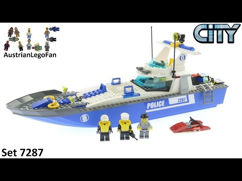 Vidéo LEGO City 7287 : Le bateau de police