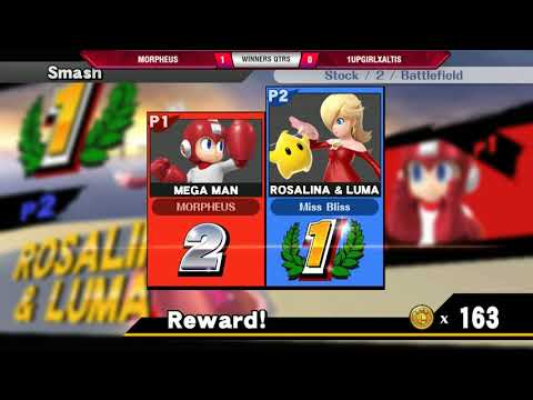 VSGC Lock In - Winners Qtrs -  Morpheus (Mega Man) vs 1UpGirlXaltis (Rosalina) - Smash 4