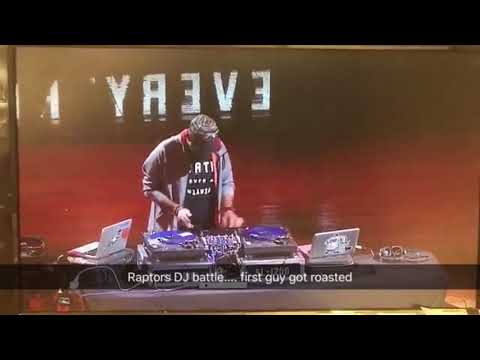 Raptors game DJ battle