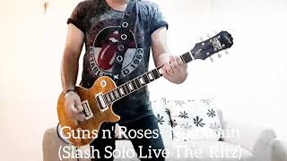 Video thumbnail for Guns N' Roses- Nightrain (Slash Solo Live The Ritz 88) Epiphone Joe Perry and Marshall MG 50 CFX by Eddy_Slash CE