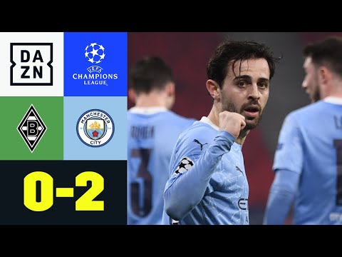 Guardiola-Elf dominiert im Hinspiel: Gladbach - Man City 0:2 | UEFA Champions League | DAZN