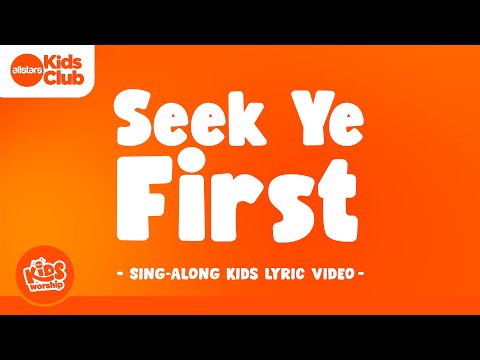 Seek Ye First | 🔆 Sing-along Kids Worship Video with Kids Choir #blessed #sundayschool