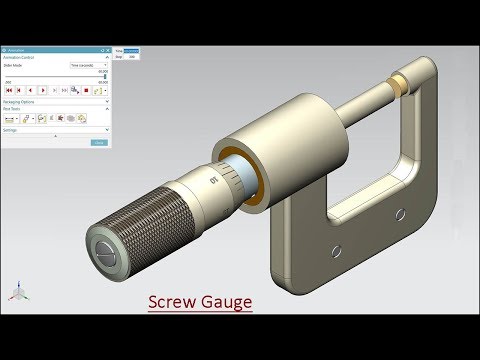 'Screw Gauge' with Modeling & Simulation (Volume-2) Siemens NX Tutorial