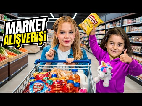 DEV MARKET ALIŞVERİŞİ ! BUZDOLABI DÜZENLİYORUZ !? | Gamze Karta Öykü Karta