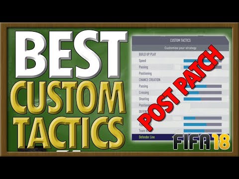 BEST CUSTOM TACTICS FOR FIFA 18 POST-PATCH!!: QUICK ATTACK:  ALL FORMATIONS