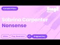 Sabrina Carpenter - Nonsense (Karaoke Piano)