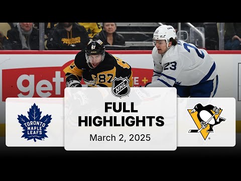 NHL Highlights | Maple Leafs vs. Penguins | March 02, 2025