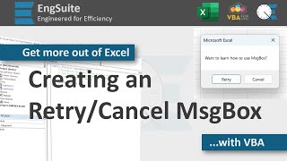 Download the video "Retry & Cancel MsgBox Buttons - Excel VBA"