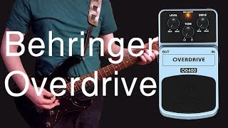 Video thumbnail for Behringer OD400 Overdrive Demo by Poor Man Pedals