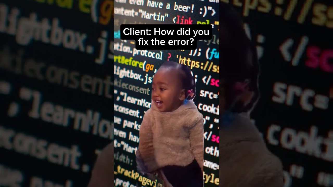 When a Client Asks, 'How Did You Fix It?' 😅💻#programming  #codingmemes  #codingmoments #devlife