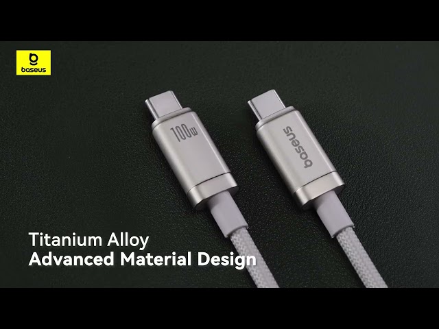 كيبل 100 واط سريع type c من الجهتين من شركة بيسوس...