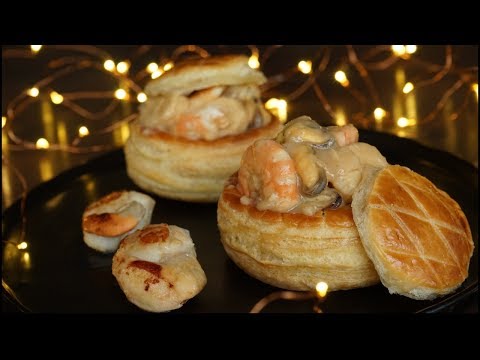 Seafood Bouchées à La Reine / Vol Au Vent / Bechamel Sauce / French Starter Recipe