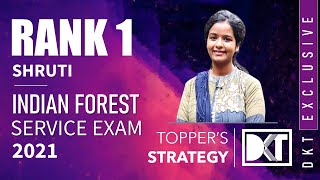 Rank 1 Indian Forest Service Exam 2021 | Shruti's Strategy & Resources To Crack IFoS Exam