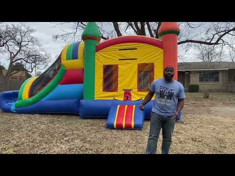 Dual Lane Combo Bounce House Rental